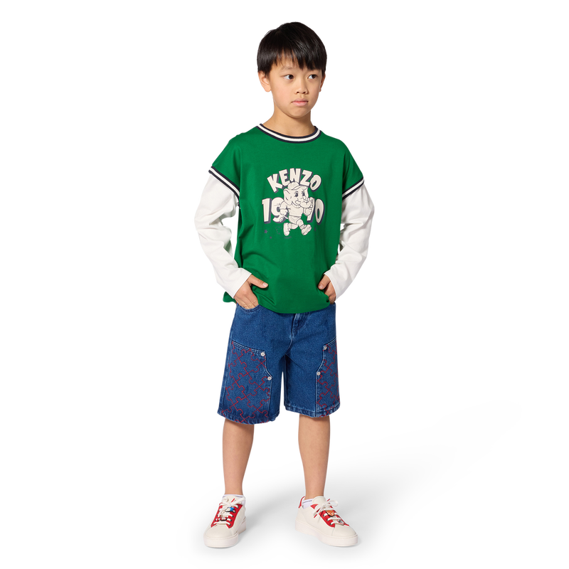 Tee-shirt manches longues KENZO KIDS 
                        GARCON