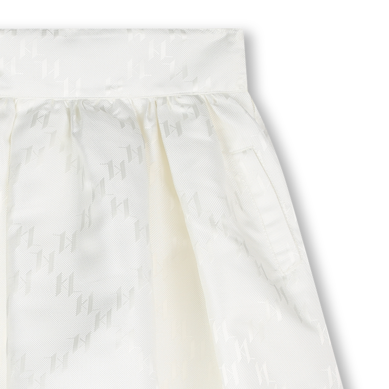 Jupe midi imprimé monogramme KARL LAGERFELD KIDS 
                    FILLE