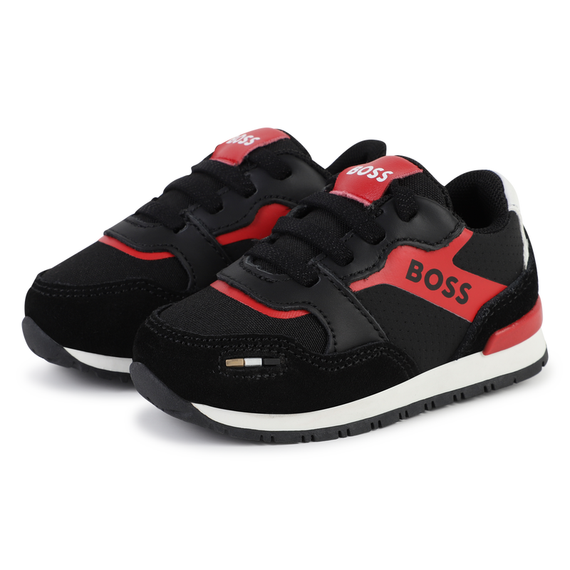 Baskets lacées multi-matières BOSS 
                    GARCON