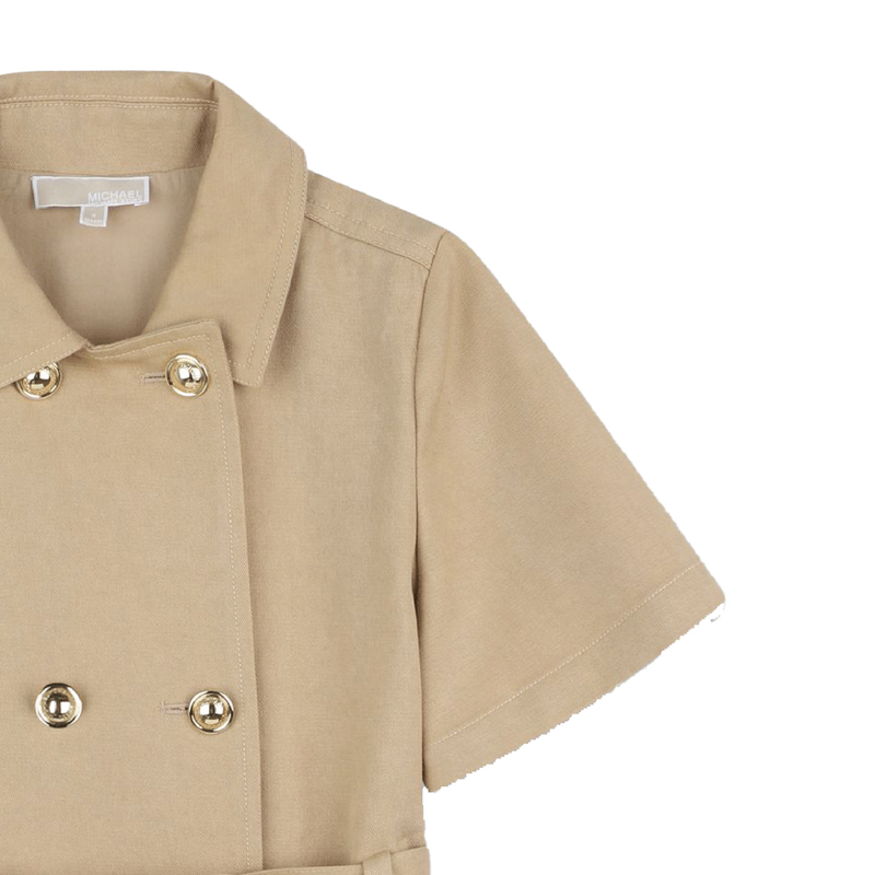Robe manches courtes en sergé MICHAEL KORS 
                    FILLE