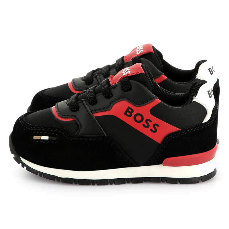 Baskets lacées multi-matières BOSS 
                    GARCON