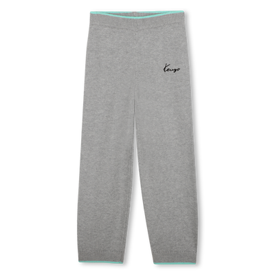 Pantalon en tricot KENZO KIDS FILLE