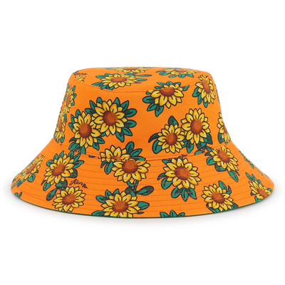 Bob r&eacute;versible en coton KENZO KIDS UNISEXE