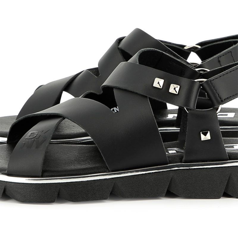 Sandales en cuir DKNY 
                        FILLE