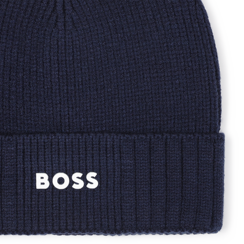 Bonnet tricot avec sigle BOSS 
                    GARCON