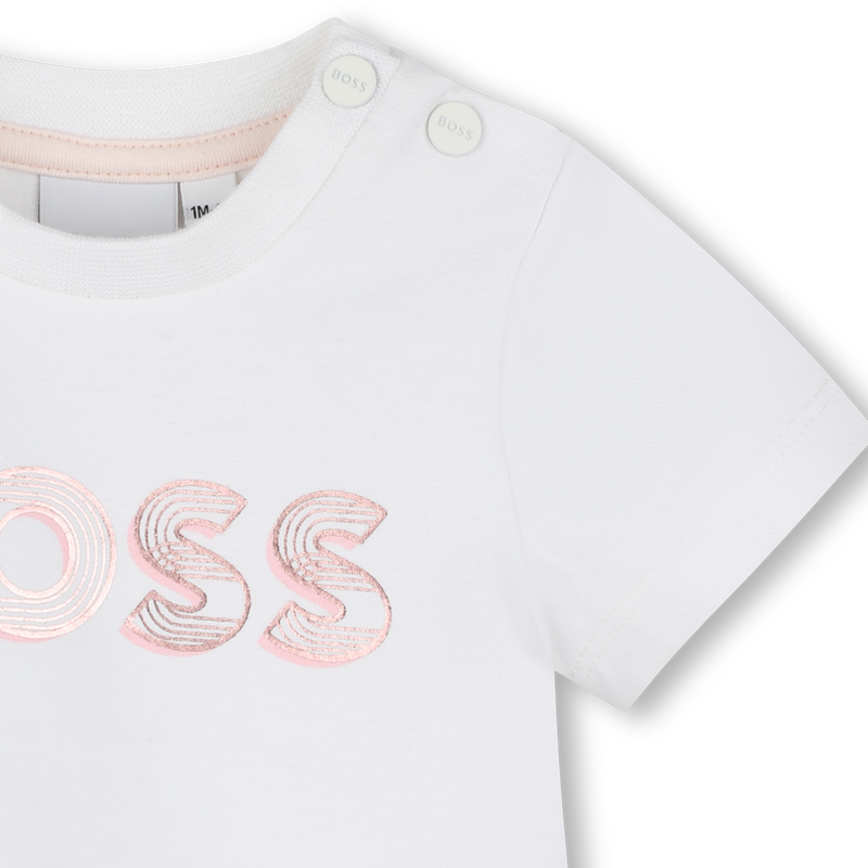 T-shirt avec imprim&eacute; brillant BOSS 
                        FILLE