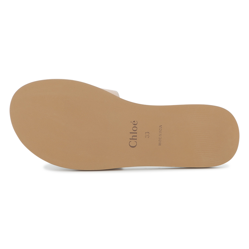 Claquettes en textile CHLOE 
                    FILLE