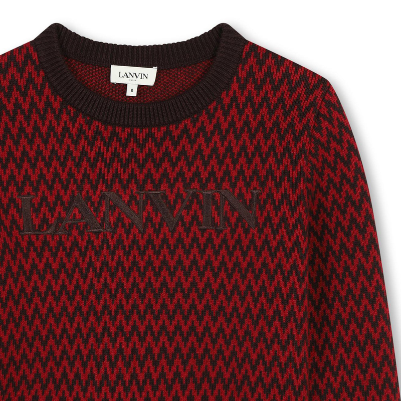Pull tricot à motifs LANVIN 
                    GARCON