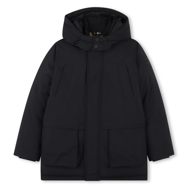 Parka longue à capuche BOSS 
                    GARCON