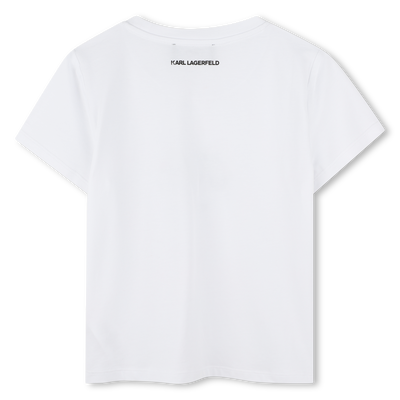 T-shirt avec imprim&eacute; plac&eacute; KARL LAGERFELD KIDS FILLE