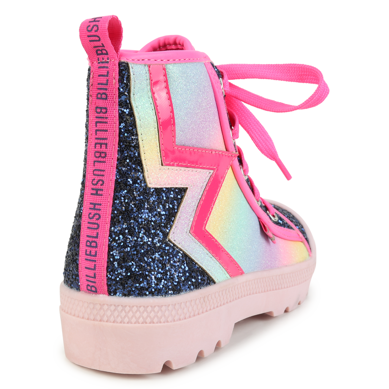 Bottines pailletées à fermeture zippée
