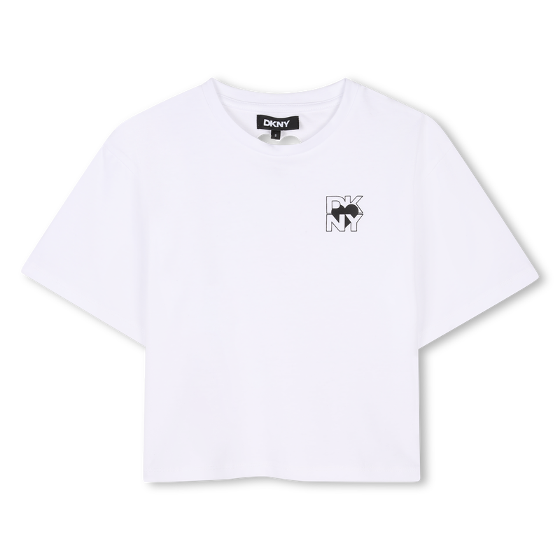 T-shirt manches courtes coton DKNY 
                    FILLE