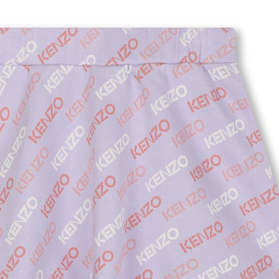 Jupe &eacute;vas&eacute;e imprim&eacute;e sigle KENZO KIDS FILLE
