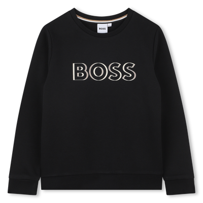 Sweat-shirt molletonn&eacute; BOSS GARCON