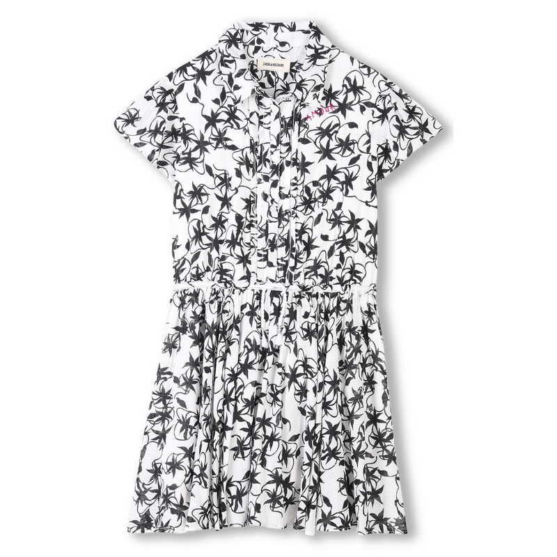 Robe imprim&eacute;e boutonn&eacute;e ZADIG & VOLTAIRE 
                        FILLE