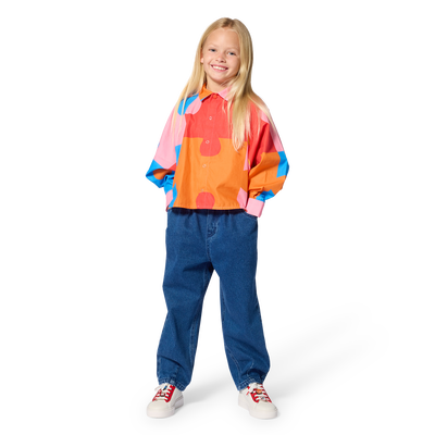 Pantalon en denim KENZO KIDS FILLE