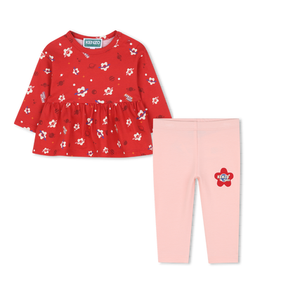 Ensemble tee-shirt et legging KENZO KIDS FILLE