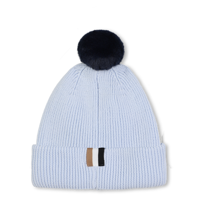 Bonnet tricot avec pompon BOSS GARCON