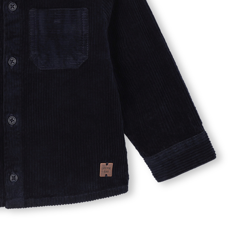 Chemise unie en velours côtelé CARREMENT BEAU 
                    GARCON