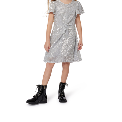 Robe zipp&eacute;e orn&eacute;e de sequins MICHAEL KORS FILLE