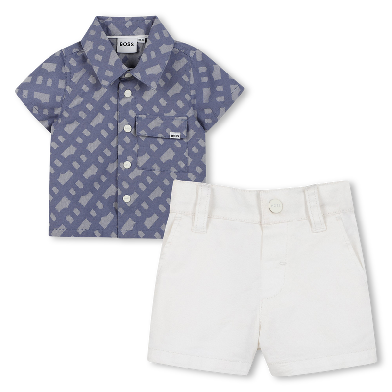 Ensemble short et chemise BOSS 
                    GARCON
