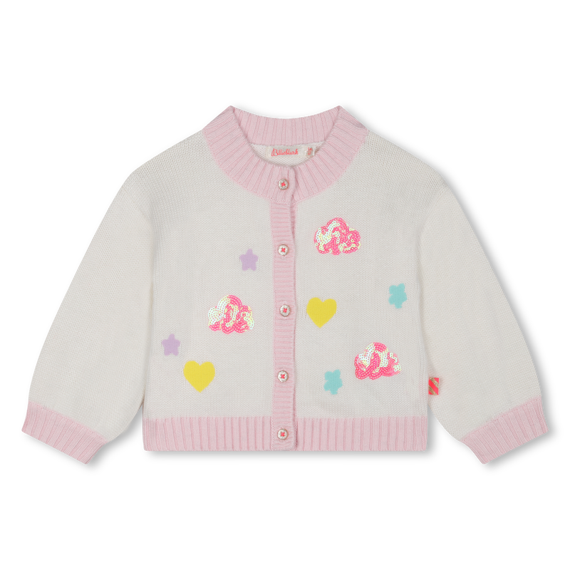Cardigan en tricot orné de sequins BILLIEBLUSH 
                    FILLE
