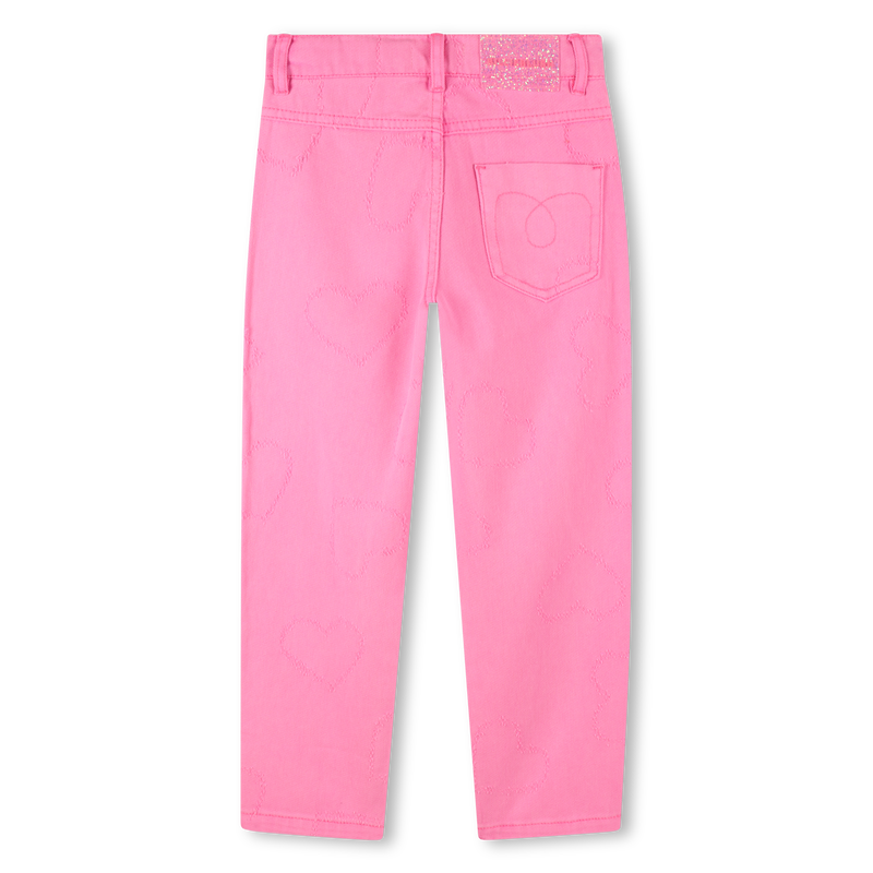 Pantalon en sergé avec coeurs BILLIEBLUSH 
                    FILLE