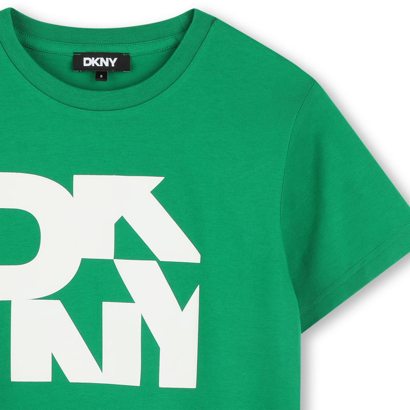 T-shirt imprim&eacute; devant et dos DKNY 
                        GARCON