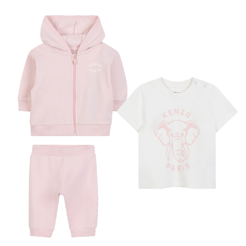 Ensemble tee-shirt + cardigan + pantalon KENZO KIDS 
                    UNISEXE