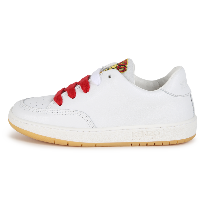 Baskets en cuir avec lacets KENZO KIDS 
                    UNISEXE