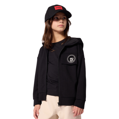 Cardigan &agrave; capuche Hugo FILLE