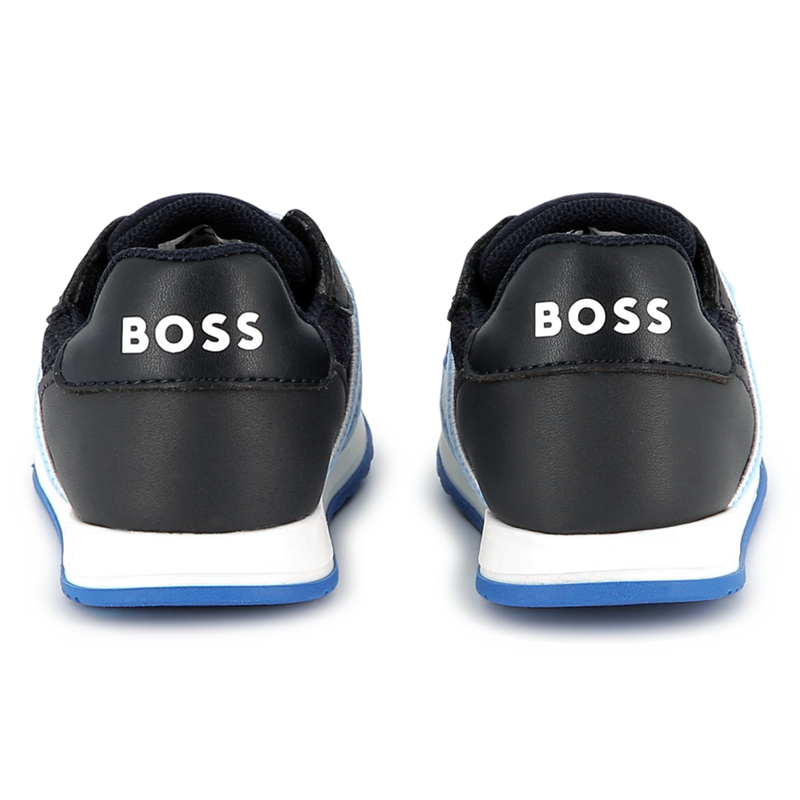 Baskets en cuir et maille ajourée BOSS 
                    GARCON