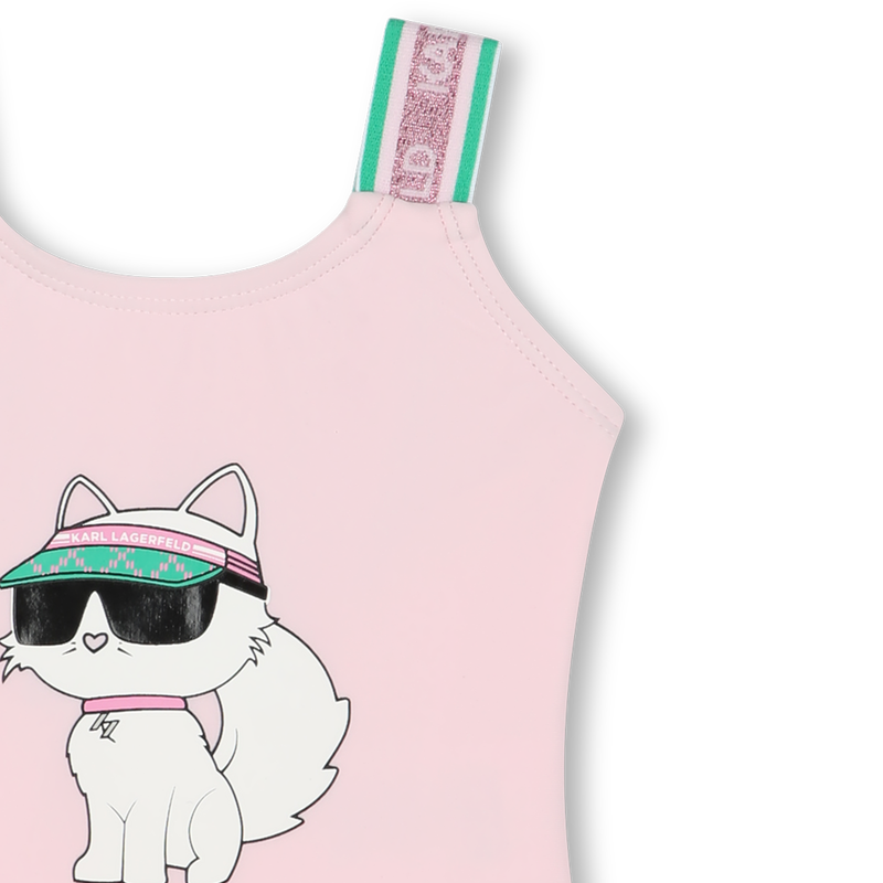 Maillot de bain avec imprimé KARL LAGERFELD KIDS 
                    FILLE