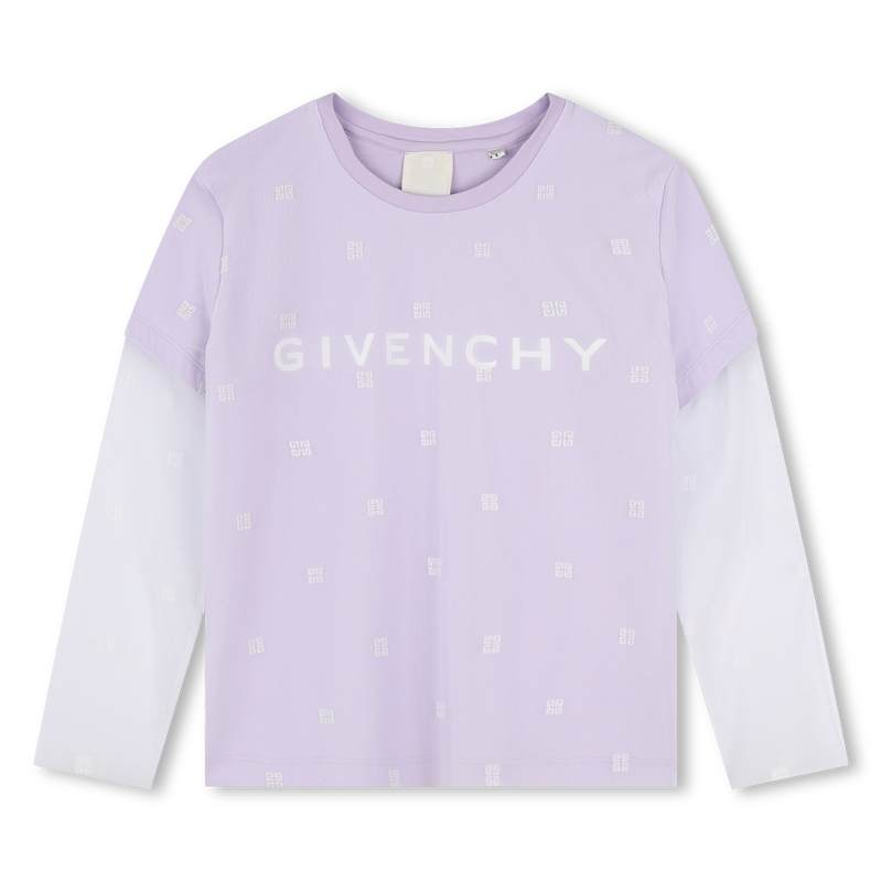 T-shirt 2 en 1 manches longues GIVENCHY 
                    FILLE