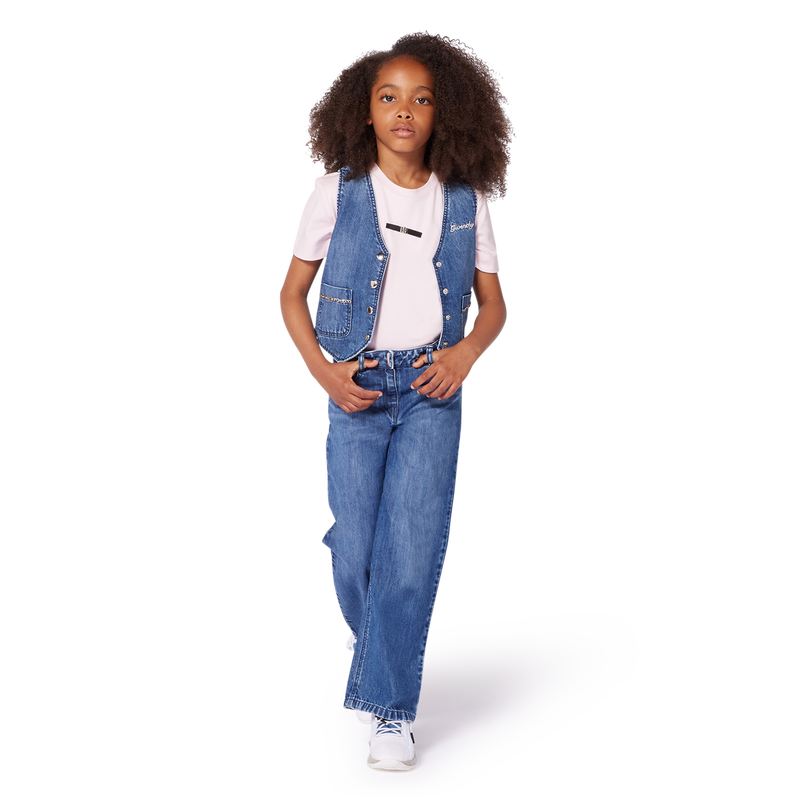 Jean évasé avec chaînette GIVENCHY 
                    FILLE