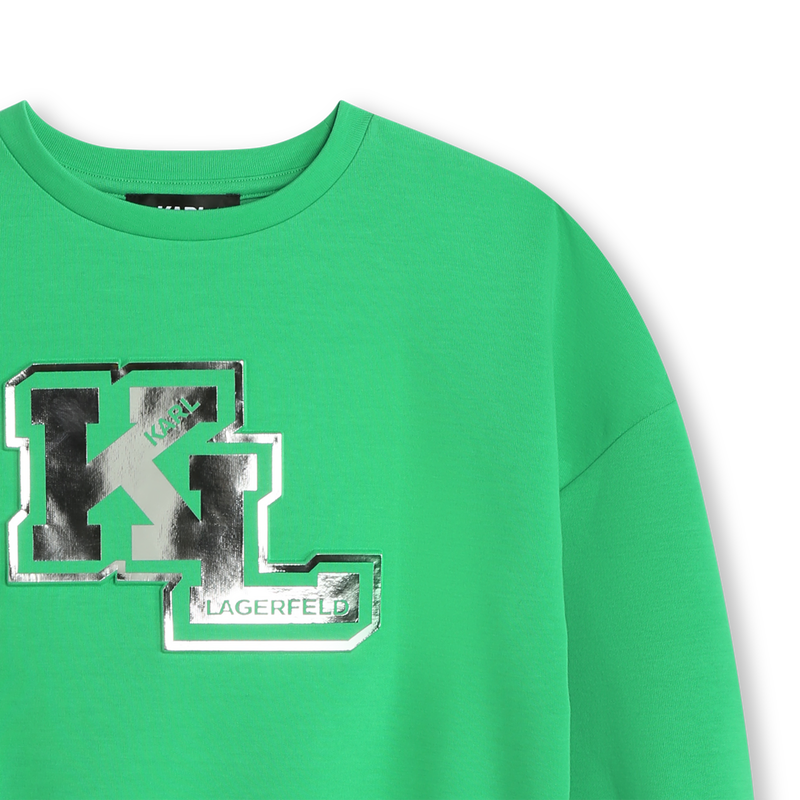 Sweat-shirt avec sigle embossé KARL LAGERFELD KIDS 
                    FILLE