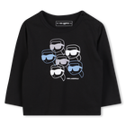 T-shirt &agrave; manches longues KARL LAGERFELD KIDS 
                    GARCON