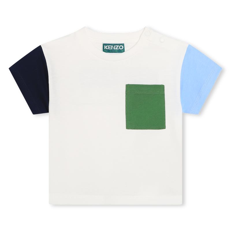 T-shirt multicolore en coton KENZO KIDS 
                    GARCON