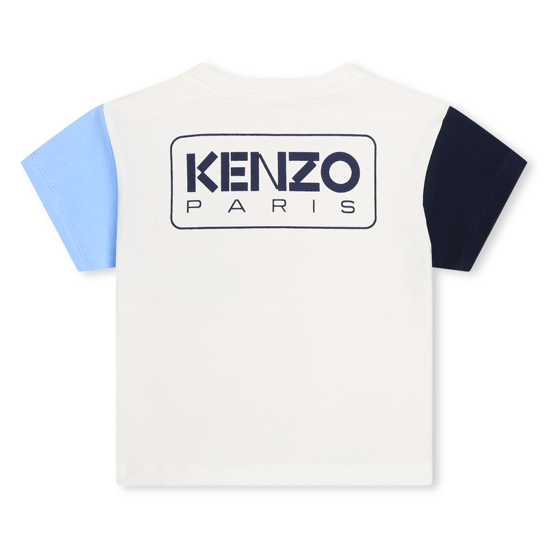 T-shirt multicolore en coton KENZO KIDS 
                    GARCON