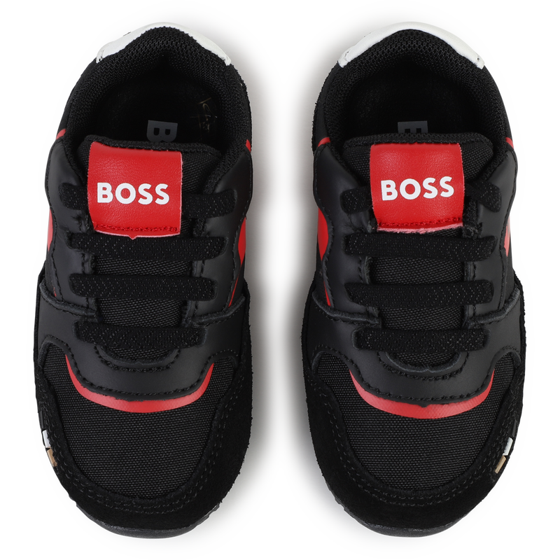 Baskets lacées multi-matières BOSS 
                    GARCON