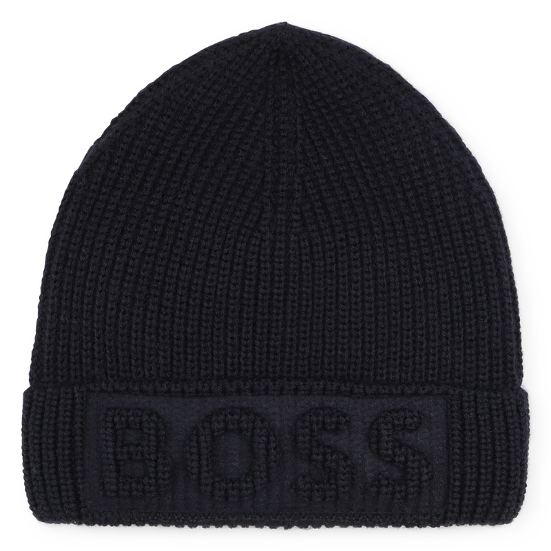 Bonnet à revers tricot BOSS 
                    GARCON