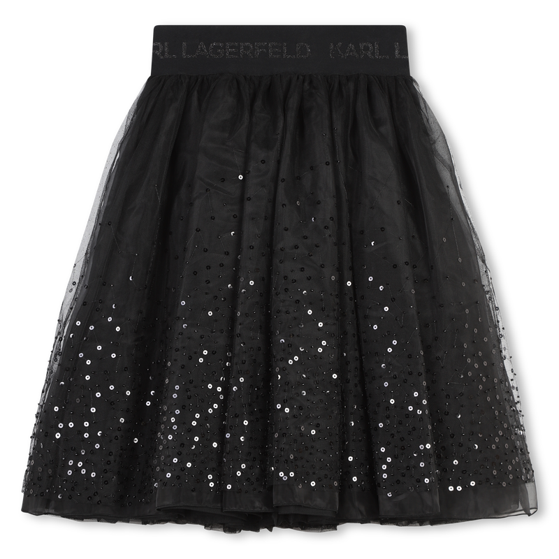 Jupon en tulle  orn&eacute;e de sequins KARL LAGERFELD KIDS 
                        FILLE