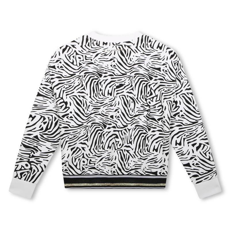 Sweat-shirt motif zébré KARL LAGERFELD KIDS 
                    FILLE