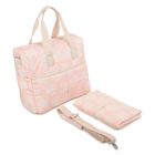Sac &agrave; langer matelass&eacute; en popeline imprim&eacute;e, VEILED ROSE, hi-res