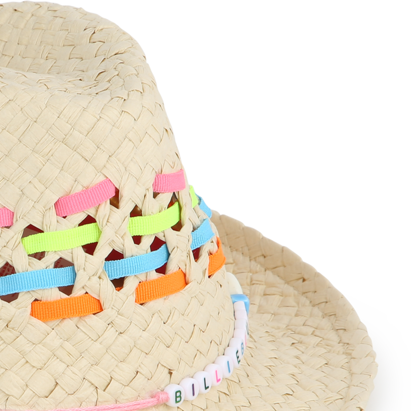 Chapeau tressé à rayures BILLIEBLUSH 
                    FILLE