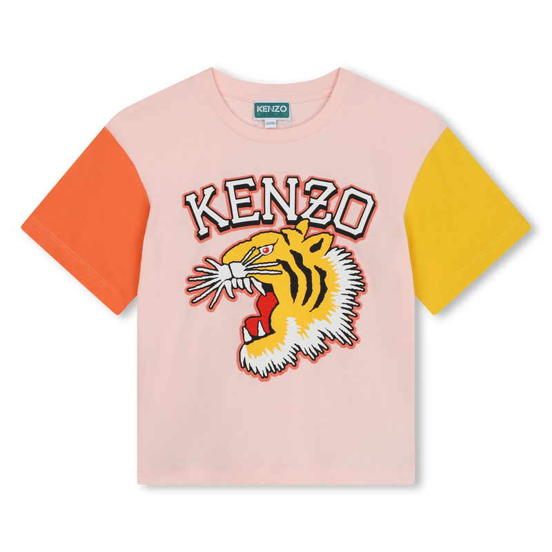 T-shirt manches contrastées KENZO KIDS 
                    FILLE