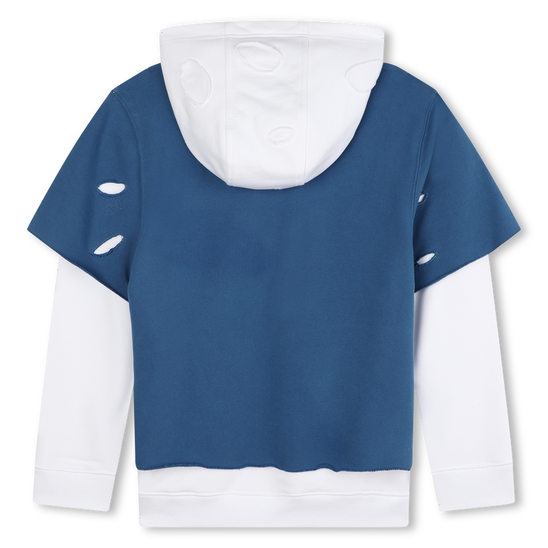 Sweat-shirt 2-en-1 effet usé GIVENCHY 
                    GARCON