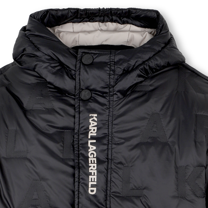 Doudoune à capuche en polyester KARL LAGERFELD KIDS 
                    GARCON