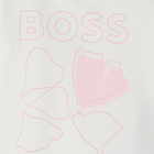 T-shirt imprim&eacute; p&eacute;tales BOSS 
                    FILLE