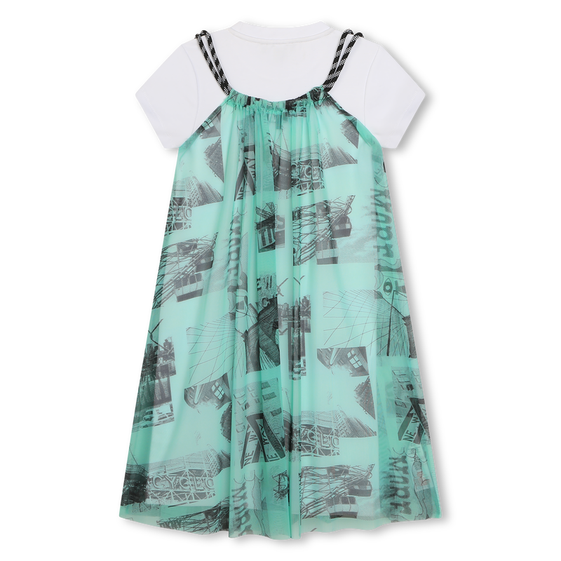 Robe 2 en 1 à bretelles DKNY 
                    FILLE